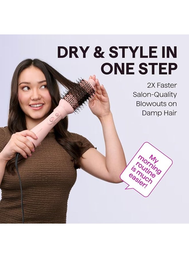 wavytalk Blow Dryer Brush Set, Wavytalk Air Sculpt 5-in-1 Hot Air Brush Set, Multi Hair Styler for Salon Blowouts, Smooth Curls, Volumizing and Straightening, Sleek and Less Frizz, Pink - Image 5